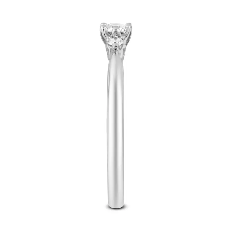 pierścionek z białego złota z diamentami 0,23 ct-1885